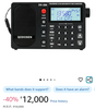 QodoSen DX-286 Portable Radio with TEF6686 Automotive Chip, LW/AM/FM/Shortwave, RBDS/RDS, Antenna Attenuator, AMP Switch, 1000 Presets, Tone Switch, Clock/UTC/ALARM/Sleep.