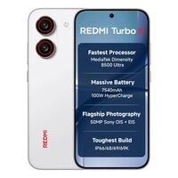 REDMI Turbo 5 (8GB + 256GB) Turbo White | MediaTek Dimensity 8500 Ultra | Mega 7540mAh Battery | 100W HyperCharge