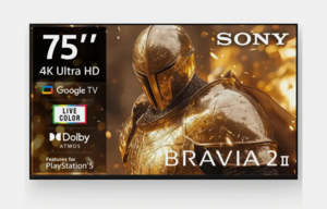 SONY BRAVIA 2 II 189.3 cm (75 inch) Ultra HD (4K) LED Smart Google TV (K-75S25BM2)