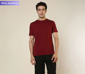 SleepZ by Raymond Men Round Neck Pure CottonT-Shirt & Short Set Night Suit