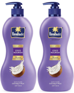Parachute Advansed Coco Nourish Body Lotion, With Pure Coconut Milk, 100% Natural, Dry Skin (800 ml)