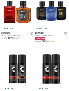 Beardo perfumes at Upto 77% off + coupons off 