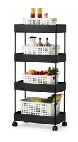Cantus 4 Compartments High Quality Plastic Portable Storage Trolly 