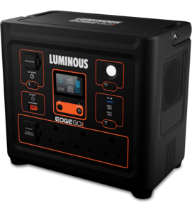 Luminous Edge GO P1000 Portable Power Station | 800W Output | 576 Wh | Fast Charging | Powers Multiple Devices | For Campers, Outdoor Shoot, Travel, Outdoor Parties, & Home Back-up | 5 Year Warranty