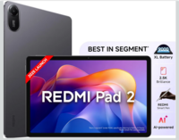 Redmi Pad 2, 11-inch (27.94 CM CM), LCD Display - 2.5K Sharp & Clear, 4GB RAM, 128GB ROM, Wi-Fi, Quad Speakers, Dolby Atmos, Graphite Grey, AI Enabled