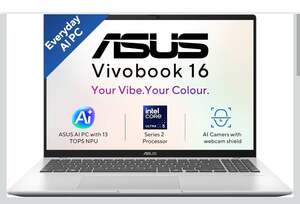 ASUS Vivobook 16 (2026),Intel Core Ultra 5 225H,Intel iGPU,16GB RAM (Upgradeable),512GB SSD Laptop