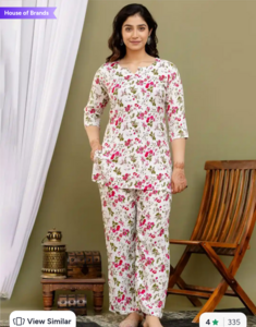 Myntra: Women Night Suits Up to 88% off | Under ₹399