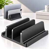 Amazon Sample Rs 199 | Vertical Laptop, Smartphone, Tablet Stand 2-Slot Desk Space Saving Organizer (User Specific)