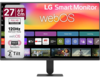 LG 27U511SB 69 cm (27 Inch) Full HD (1920x1080) IPS Smart Monitor with webOS26, 120Hz, Wi-Fi, Bluetooth, Miracast, 