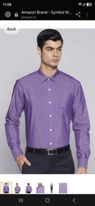 Amazon Brand - Symbol Men's Cotton Formal Shirt | Plain | Full Sleeve - Regular Fit (Available in Plus Sizes)


