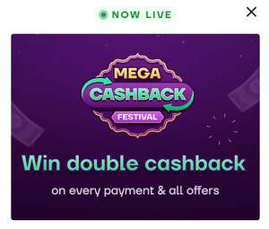 Navi Mega Cashback Festival : Win Double Cashback on Every Payment 