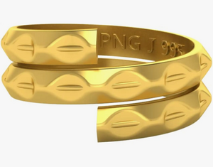 PNG Jewellers 2 gm Vedhani Gold Ring 24 kt (995)
