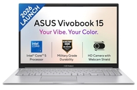 ASUS Vivobook 15 (2026),Intel Core 5 120U,(i5-14th Gen),Fingerprint Sensor,8GB RAM,512GB SSD,FHD,15.6"(39.6 cm),Win 11,M365 Basic(1Y),Office 24,Cool Silver,1.7 Kg,X1504VAP-IN011WS,Thin & Light Laptop


