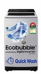 Samsung 7 kg 5 Star, Ecobubble, Soft Closing Door, Digital Inverter Fully Automatic Top Load Grey (WA70BG4441YYTL)