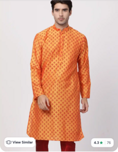 Myntra: Men's Kurtas (Hues fab, Nishorama, Shrimaan by mohana silk, Vastramay) upto 86% off 