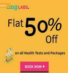 Flat 50%Discount on all 1mglabs Health Tests & Packages (New User) Flat 50%Discount on all 1mglabs Health Tests & Packages (New User) discount offer